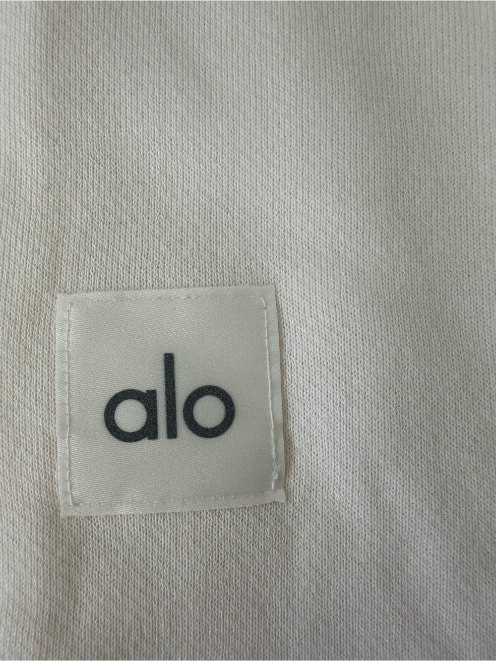 Alo Yoga Serenity Wide Leg Sweatpant in Ivory - Picture 13 of 16